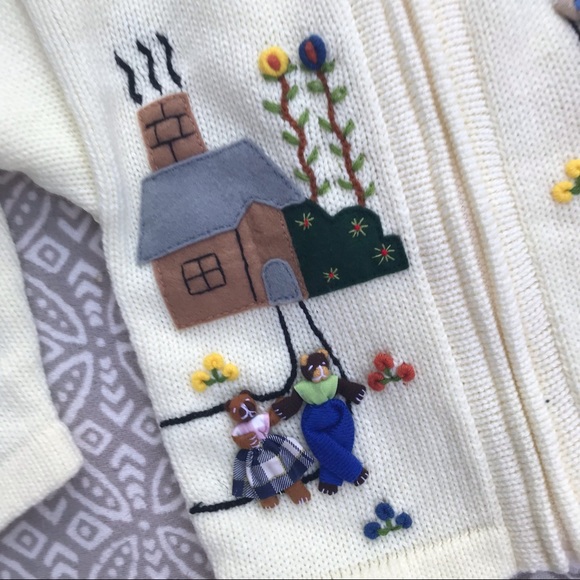 Goldilocks & The Three Bears 3-D Zip-Up Sweater United Ideas UK 8 - Picture 5 of 6